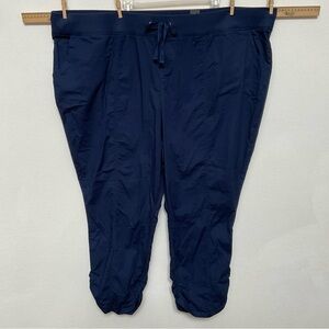 NWT Torrid Crop Pull On Skinny Stretch Poplin Midrise Pant Medieval Blue Size 5